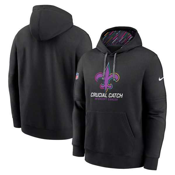 Men's New Orleans Saints Black 2024 Crucial Catch Club Pullover Hoodie,We sell and wholesale Men's New Orleans Saints Black 2024 Crucial Catch Club Pullover Hoodie on line form chian!